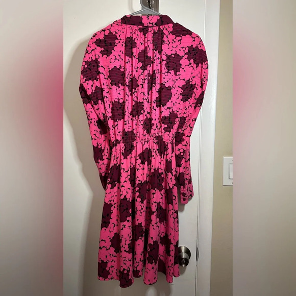 Kate Spade Bubble Dot Smocked Back A Line Shirt Dress Size 2 - Picture 5 of 12